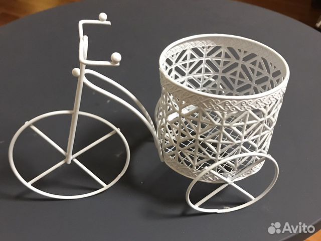 Декоративный подсвечник велосипед