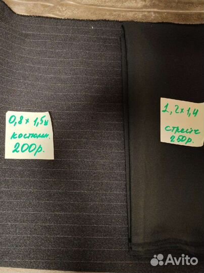 Отрезы тканей (костюмн., Плат)
