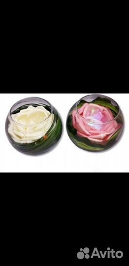 Роза с подсветкой в бокале/сувенир