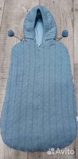 Конверт кокон вязаный