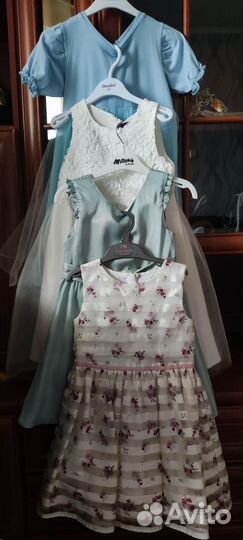 Платья праздничные 5-9 лет рост 116-128