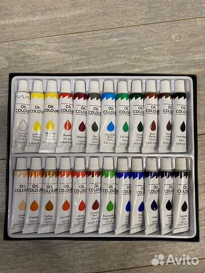 Краски масляные набор 24 шт