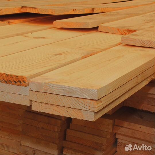 Доски лиственницы камерной сушки 30x140 мм, для бе