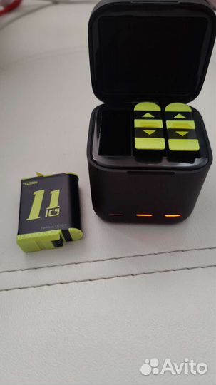 Зарядка GoPro 10/9 + 3 аккумулятора Telesin