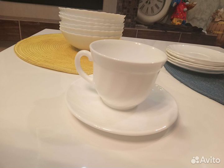 Набор посуды белый