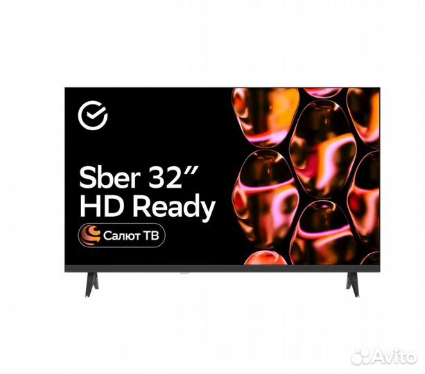 Телевизор Sber SDX-32H2124, 32"(81 см), HD (новый)