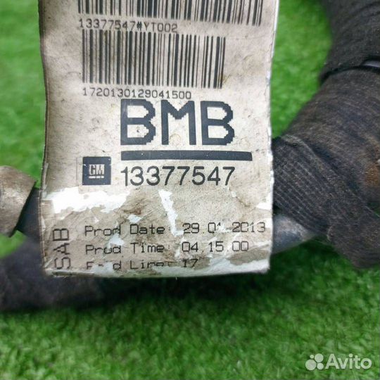 Проводка на генератор Opel Astra J GTC 2013