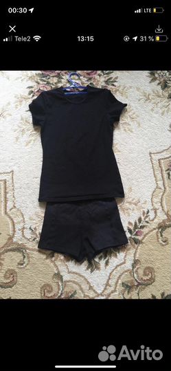 Solo футболка и шорты для хореографии 134-146