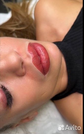 Перманентный макияж бровей губ. Модели