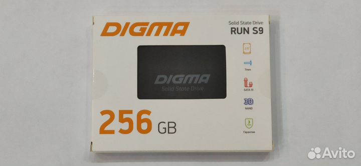 Жесткий диск SSD 256Gb digma RUN S9