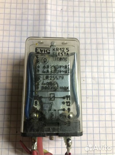 Реле Evig Elesta KR12S 220в 6А