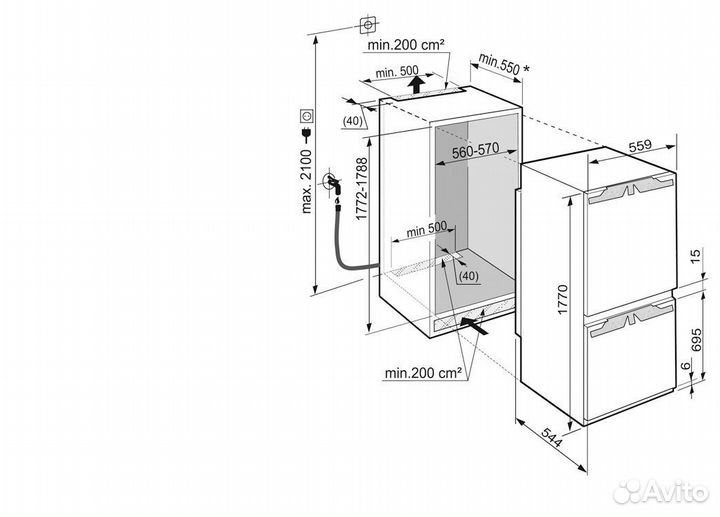 Холодильник Liebherr ICN 3376 Новый