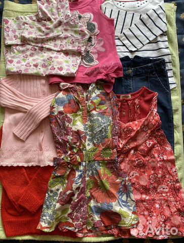 Пакет вещей для девочки 110 новые и б/у