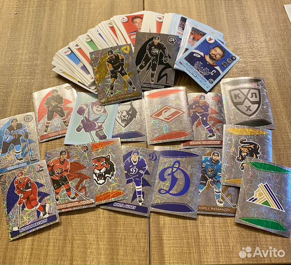 Карточки наклейки кхл 23 24