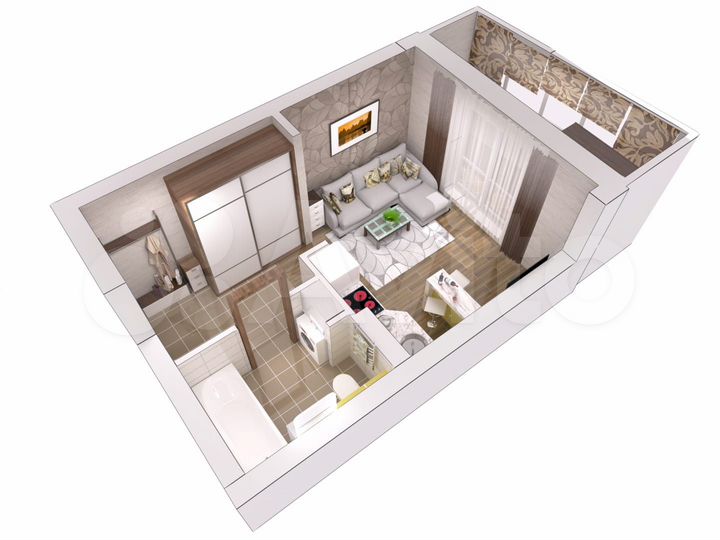 Квартира-студия, 25,8 м², 13/17 эт.