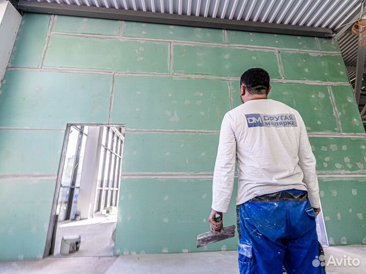 Шпаклевка стен под покраску