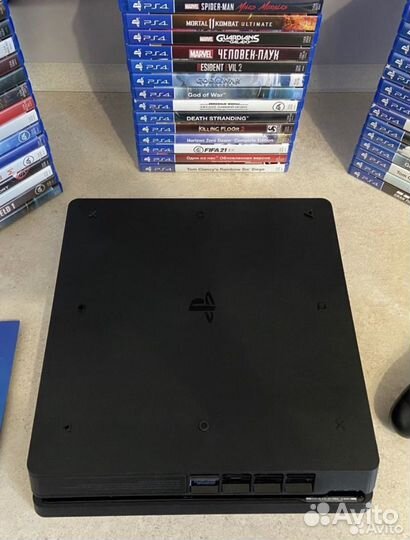 Sony PS4 slim 1tb +3 диска и беспроводная зарядка