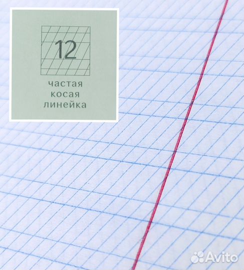 Тетради в косую частую линейку