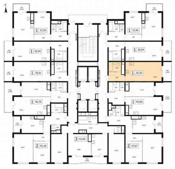 1-к. квартира, 29,3 м², 24/24 эт.
