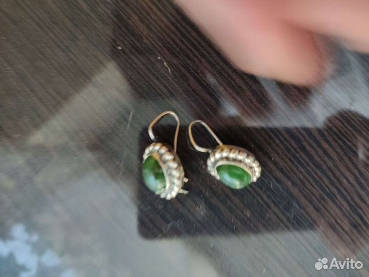Серебряные серьги СССР
