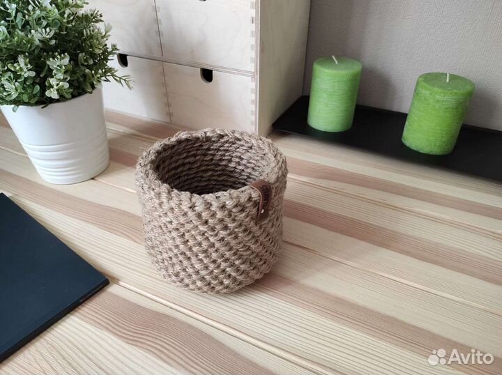 Корзина из джута (маленькая)