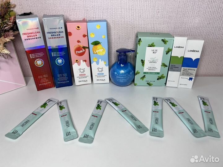 Зубная паста, отбеливание, ополаскивание Корея