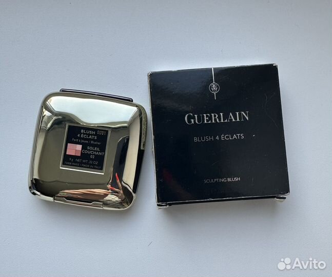 Guerlain пудра румяна 02 soleil couhant