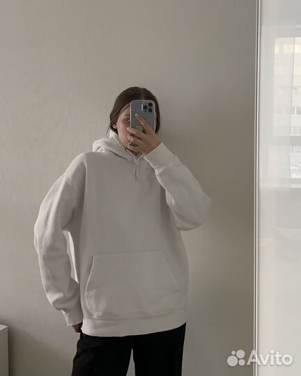 Белое худи