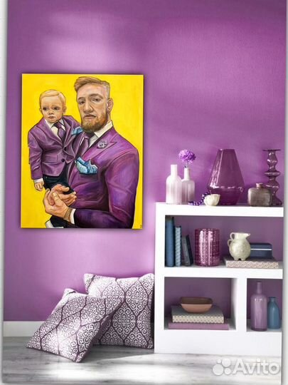 Картина «Conor McGregor with his son”