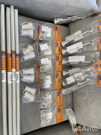 Штанга для карниза 140 см,D20 мм