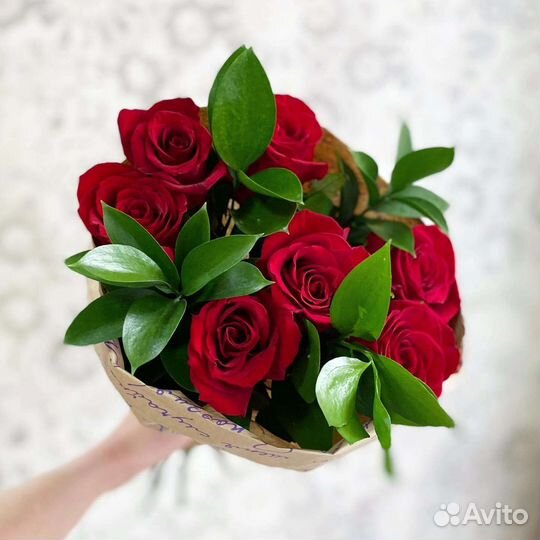 Цветы розы букет