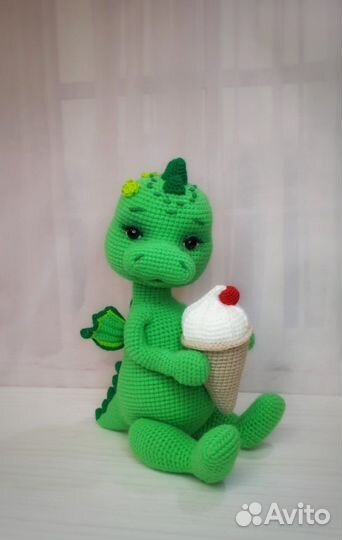 Дракон вязаный ручная работа