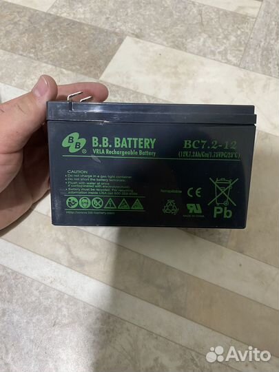 Аккумулятор 12v 7ah