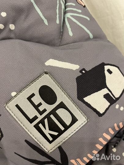 Конверт+варежки зимний в коляску Leokid