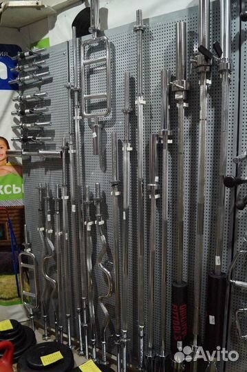 Гриф прямой хром. L-120см (4007LW)