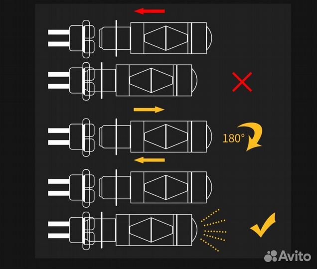 Лампочки линзовпные дилндные H6M Yamaha Raptor