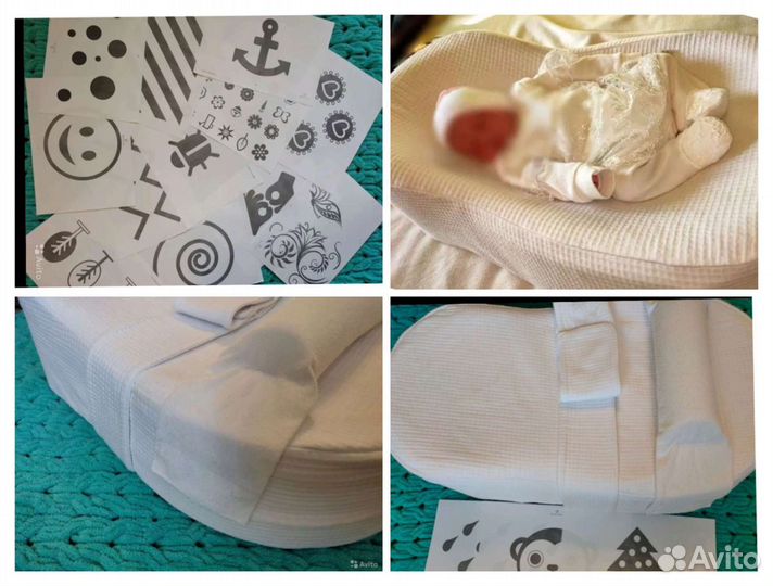 Бортики+/Эргономичный матрасик-кокон-гнездышко