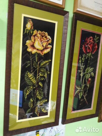Продажа вышитых и написанных картин