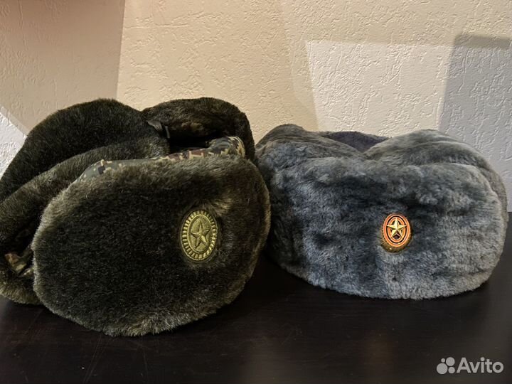Мужские шапки-ушанки офицерские