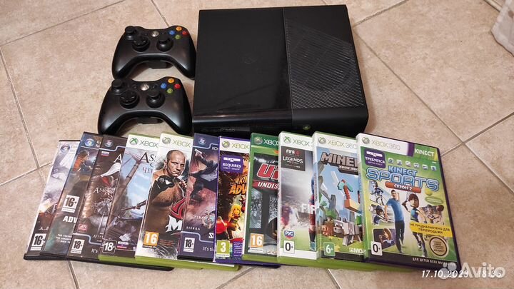 Xbox 360 с дисками