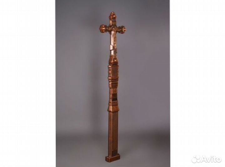 Крест надгробный литой