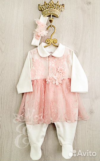 Комплект на выписку для девочки