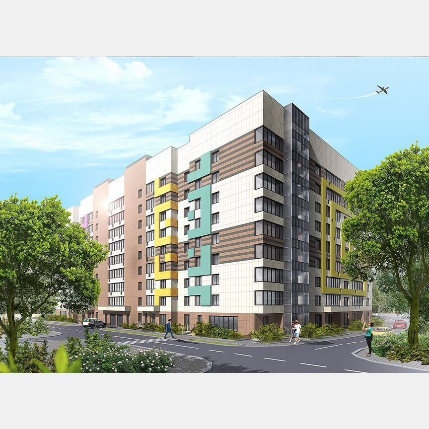 2-к. квартира, 75,4 м², 4/7 эт.