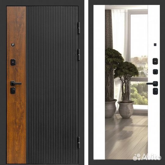 Дверь входная Престиж с зеркалом