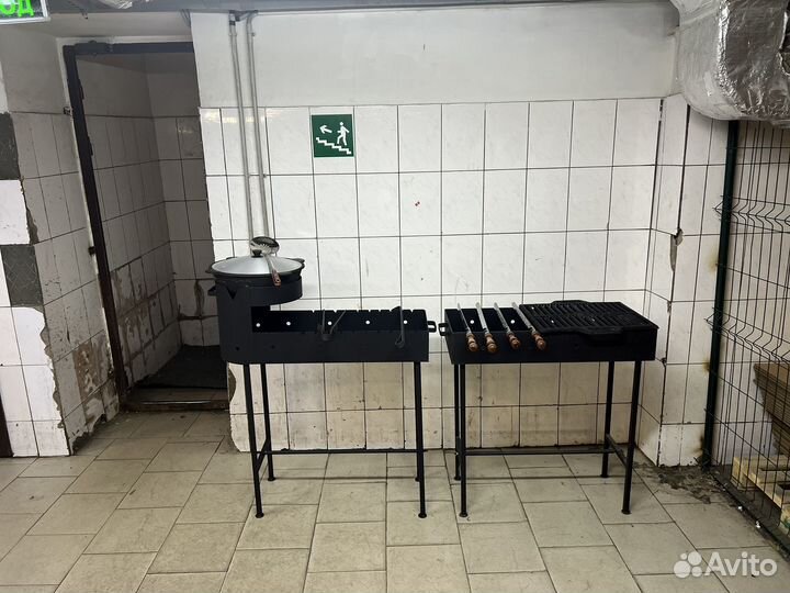 Мангал с печью под Казан