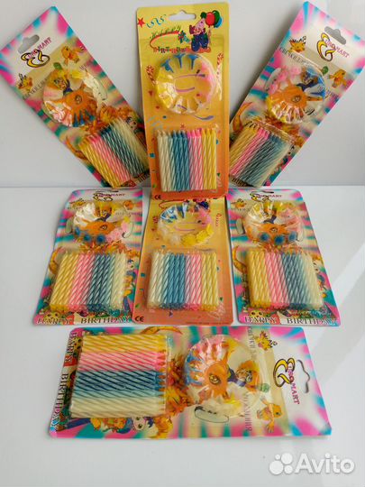 Подсвечники,свечи для торта, интерьера, сервировки