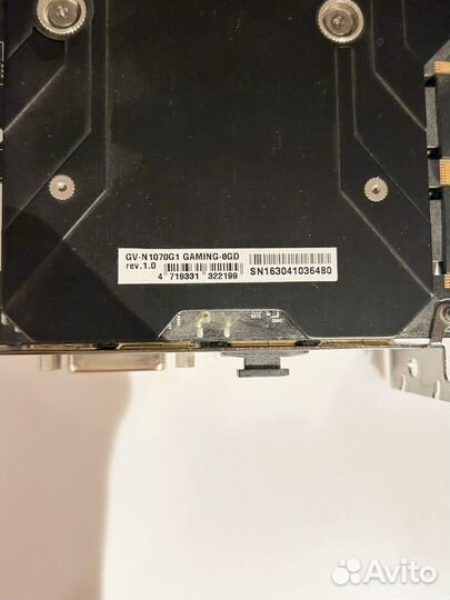 Видеокарта Geforce 1070 8 gb Gigadyte