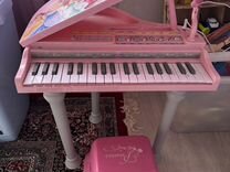 Розовое музыкальное пианино для девочек