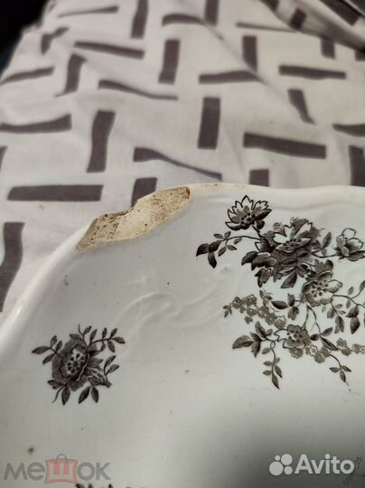 Кузнецов Царизм Большое блюдо для поросенка осетра