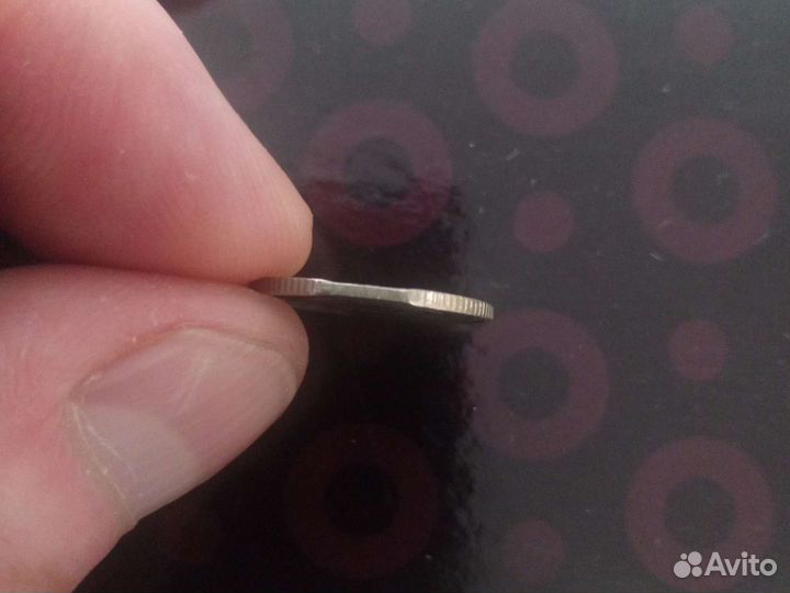 Монета 10 копеек заводской брак